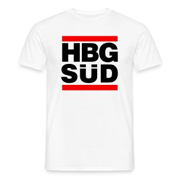 Hamburg Süd (HBG Süd) - Männer T-Shirt - Weiß - Vorne - AI Model Male 178 dark (178cm)