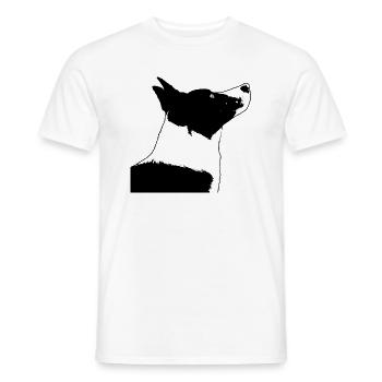 Border Collie - Hund - Männer T-Shirt - Weiß - Vorne - AI Model Male 178 dark (178cm)