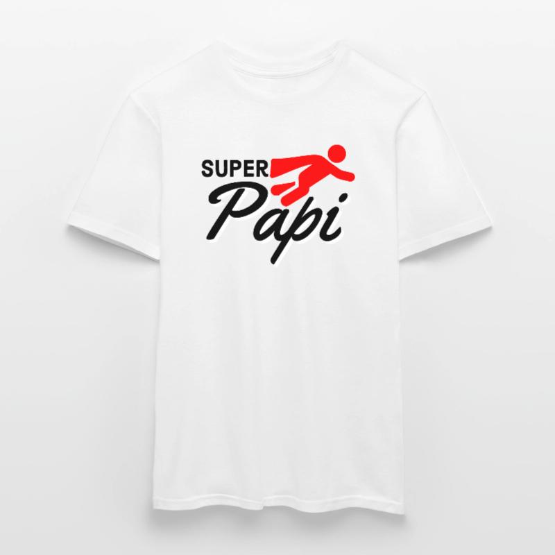 Super Papi Text mit Figur flieger rot Geschenkidee Männer T-Shirt