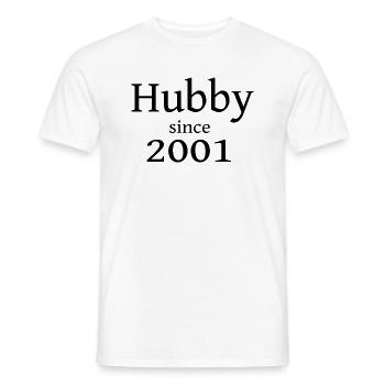 Hubby since 2001 für den Partner - Männer T-Shirt - Weiß - Vorne - AI Model Male 178 dark (178cm)