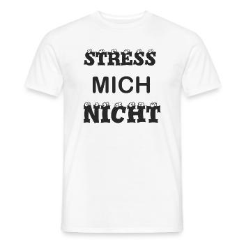 STRESS MICH NICHT Ruhepool - Männer T-Shirt - Weiß - Vorne - AI Model Male 178 dark (178cm)
