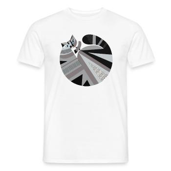 Kätzchen "rollig" Katzendame Katzen Shirt - Männer T-Shirt - Weiß - Vorne - AI Model Male 178 dark (178cm)