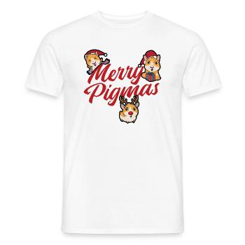 Nagetier Meerschwein Meerschweinchen - Männer T-Shirt - Weiß - Vorne - AI Model Male 178 dark (178cm)