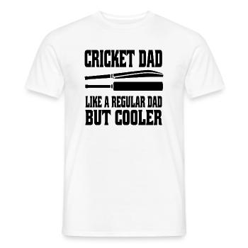 Kricket Vater Kricketfan Papa Team Cricket Spruch - Männer T-Shirt - Weiß - Vorne - AI Model Male 178 dark (178cm)