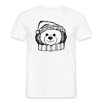 Noël Ours polaire Ours d’hiver Animaux des neiges 8 - T-shirt homme - blanc - Devant - AI Model Male 178 dark (178cm)