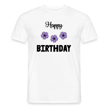 ALLES GUTE ZUM GEBURTSTAG!. ALLES GUTE ZUM GEBURTSTAG!. JAHRESTAG. - Männer T-Shirt - Weiß - Vorne - AI Model Male 178 dark (178cm)