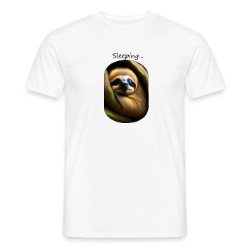 schlafendes Faultier - Männer T-Shirt - Weiß - Vorne - AI Model Male 178 dark (178cm)