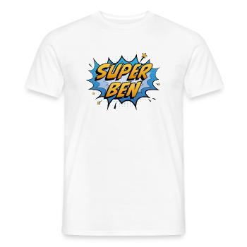 Super Ben - Männer T-Shirt - Weiß - Vorne - AI Model Male 178 dark (178cm)