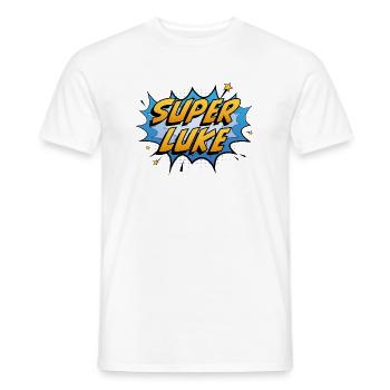 Super Luke - Men's T-Shirt - white - Front - AI Model Male 178 dark (178cm)