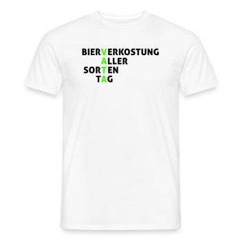 VATA TAG - Männer T-Shirt - Weiß - Vorne - AI Model Male 178 dark (178cm)