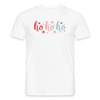 Ho Ho Ho - Men's T-Shirt - white - Front - AI Model Male 178 dark (178cm)