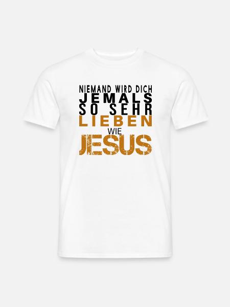 Evangelisches T-Shirt Jesus Sweatshirt christliche - Männer T-Shirt - Weiß
