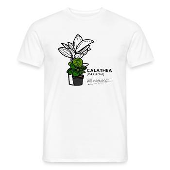 Calathea - Männer T-Shirt - Weiß - Vorne - AI Model Male 178 dark (178cm)