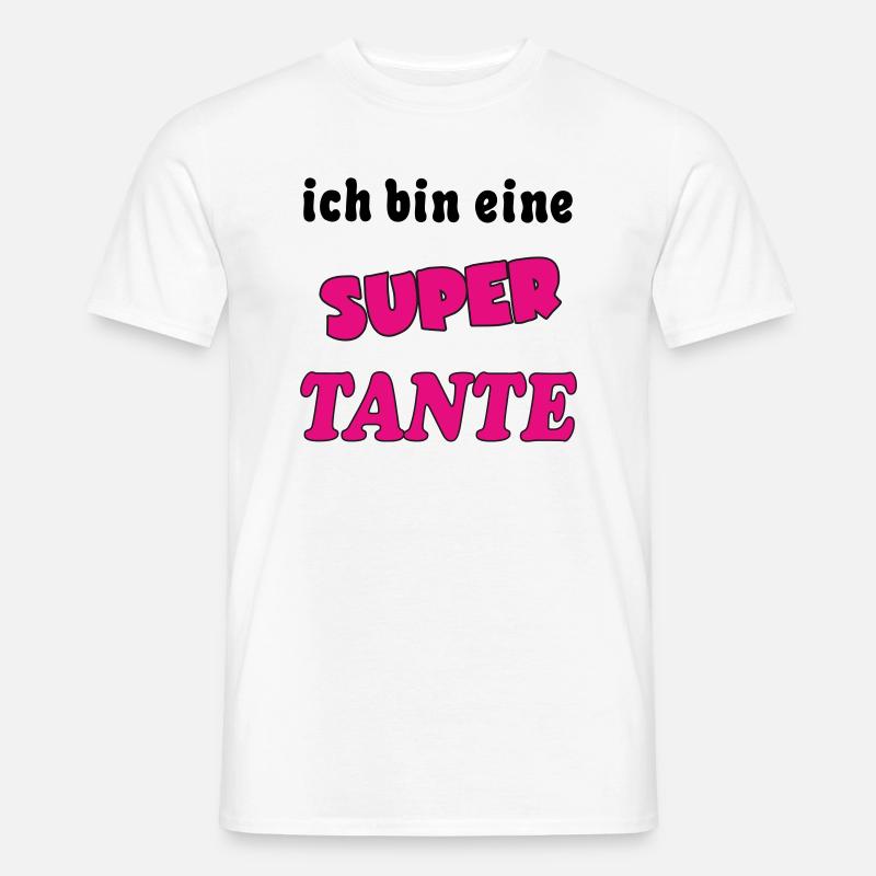 Ich bin eine Super TANTE - Männer T-Shirt - Weiß