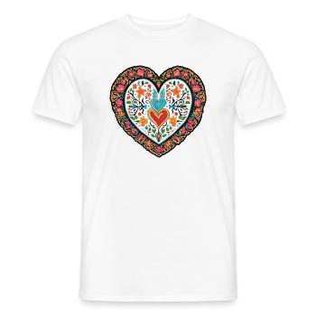 Love is Superpower - Men's T-Shirt - white - Front - AI Model Male 178 dark (178cm)