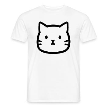 Katze - Männer T-Shirt - Weiß - Vorne - AI Model Male 178 dark (178cm)