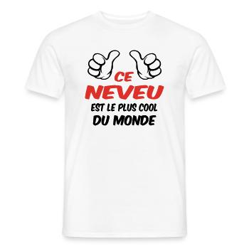 BESTER NEFFE - Männer T-Shirt - Weiß - Vorne - AI Model Male 178 dark (178cm)