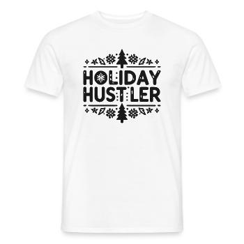 Holiday Hustler - Men's T-Shirt - white - Front - AI Model Male 178 dark (178cm)