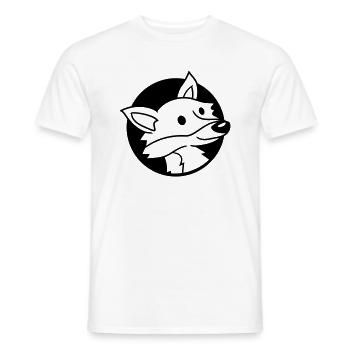 Fox Hole Red Fox Wild Animal Peeps Face Head - Men's T-Shirt - white - Front - AI Model Male 178 dark (178cm)