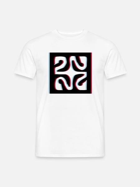 3d tattoo losange - Men's T-Shirt - white