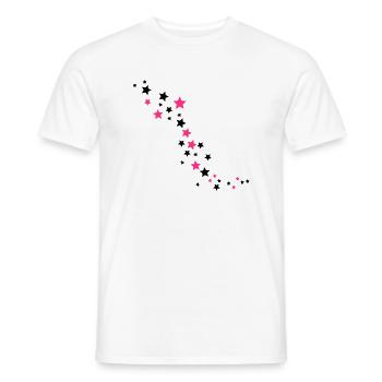 Sterne - Männer T-Shirt - Weiß - Vorne - AI Model Male 178 dark (178cm)