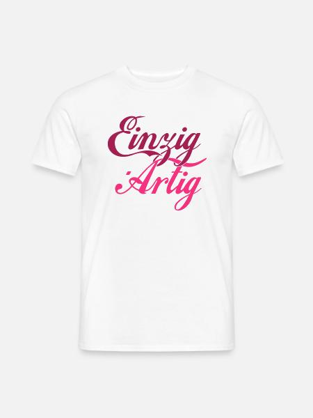 Einzig Artig - Männer T-Shirt - Weiß