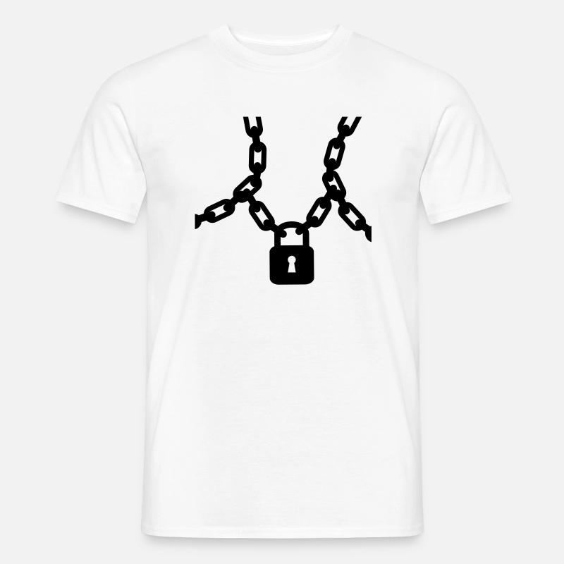 locked - Männer T-Shirt - Weiß