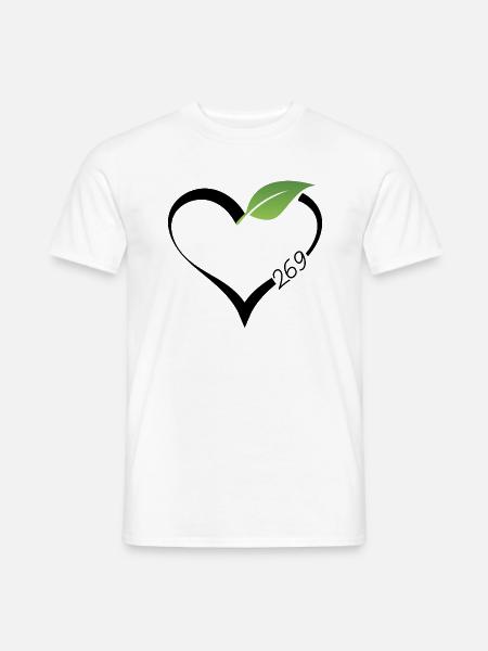 269 Vegan Veganer Kuh Geschenk Vegetarierer Tiere - Männer T-Shirt - Weiß
