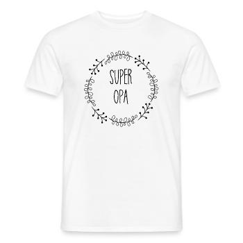 Super Opa - Männer T-Shirt - Weiß - Vorne - AI Model Male 178 dark (178cm)