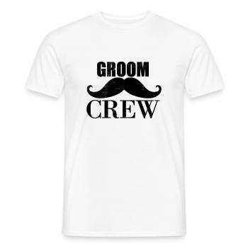 Groom Crew Bachelor Party Wedding Schwarz Grunge - Männer T-Shirt - Weiß - Vorne - AI Model Male 178 dark (178cm)
