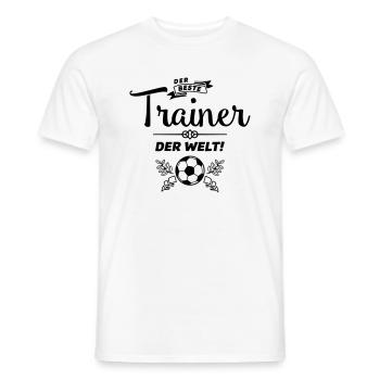 der beste trainer - Männer T-Shirt - Weiß - Vorne - AI Model Male 178 dark (178cm)