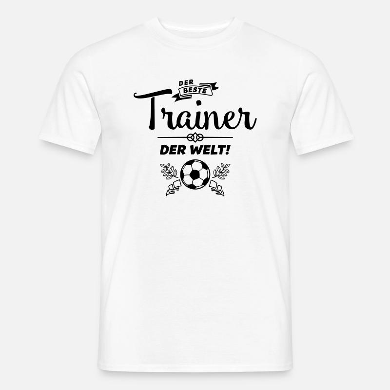 der beste trainer - Männer T-Shirt - Weiß
