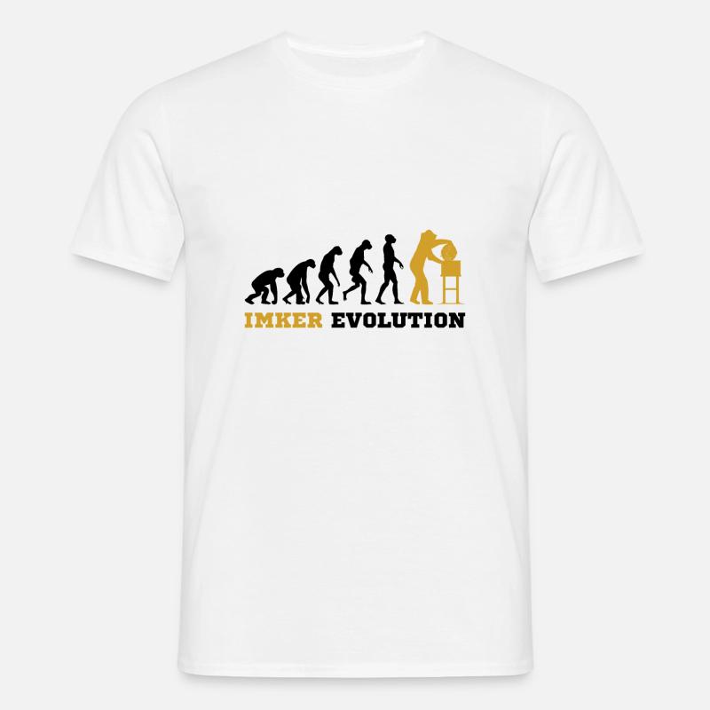 Imker Evolution - Männer T-Shirt - Weiß
