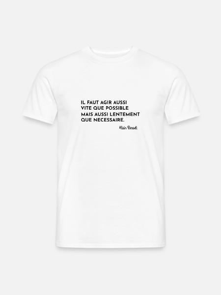 Es muss so schnell wie möglich gehandelt werden - Männer T-Shirt - Weiß