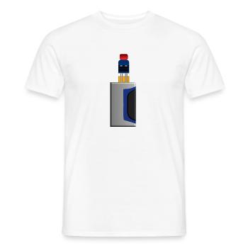 Dampfe Vape E-Cig Vaper - Männer T-Shirt - Weiß - Vorne - AI Model Male 178 dark (178cm)