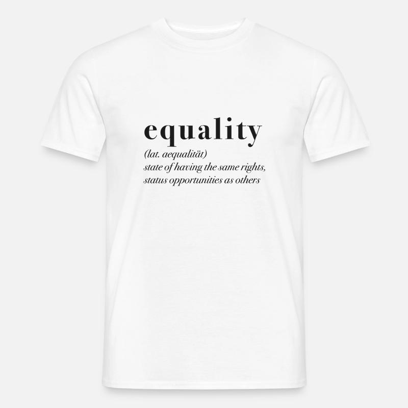 EQUALITY - Männer T-Shirt - Weiß
