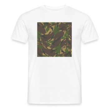 Camouflage hollandais - T-shirt homme - blanc - Devant - AI Model Male 178 dark (178cm)