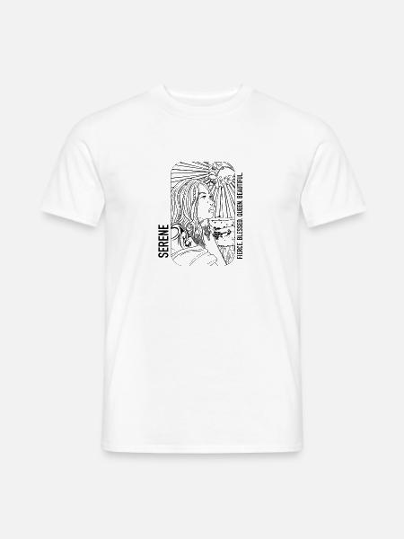 Serene / So schön - Männer T-Shirt - Weiß