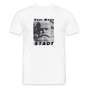 Karl Marx Stadt - Männer T-Shirt - Weiß - Vorne - AI Model Male 178 dark (178cm)