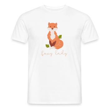 Fuchsliebhaber Geschenk Foxy Lady - Männer T-Shirt - Weiß - Vorne - AI Model Male 178 dark (178cm)