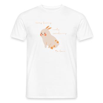 Kaninchen Jedes Kaninchen braucht ein Häschen zum - Männer T-Shirt - Weiß - Vorne - AI Model Male 178 dark (178cm)