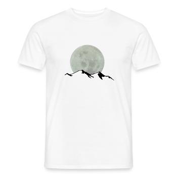 måne bjerg - Mænd T-shirt - hvid - Foran - AI Model Male 178 dark (178cm)