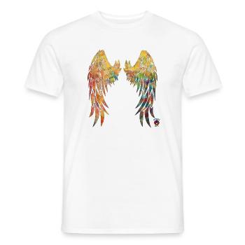 Angel wings 2 - energy art - Men's T-Shirt - white - Front - AI Model Male 178 dark (178cm)