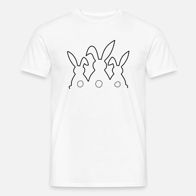 Hasengang - Männer T-Shirt - Weiß