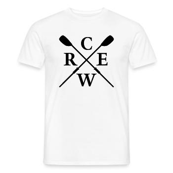 Ruder Crew Skulling Riemenrudern Rudermannschaft - Männer T-Shirt - Weiß - Vorne - AI Model Male 178 dark (178cm)