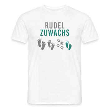 Babybauch Schwangerschaft Rudelzuwachs Hund Junge - Männer T-Shirt - Weiß - Vorne - AI Model Male 178 dark (178cm)