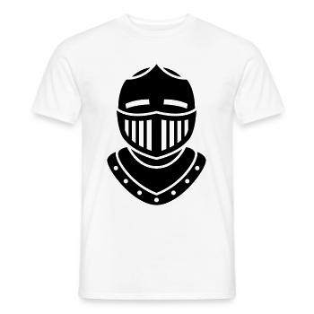 Ritter Helm - Männer T-Shirt - Weiß - Vorne - AI Model Male 178 dark (178cm)