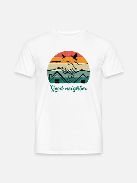 Good neighbor BW - Men's T-Shirt - white
