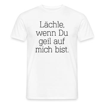 lächeln Party saufen feiern sexy lifestyle Spaß - Männer T-Shirt - Weiß - Vorne - AI Model Male 178 dark (178cm)