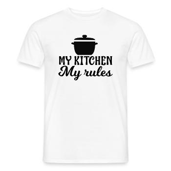 Ma cuisine Mes règles - T-shirt homme - blanc - Devant - AI Model Male 178 dark (178cm)